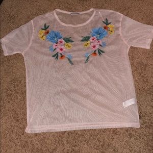NWOT Zara transparent top